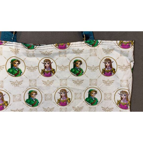 Nintendo The Legend of Zelda Link Handmade Reversible Tote Bag - Picture 11 of 16